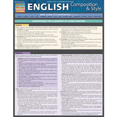 ENGLISH COMPOSITION AND STYLE - New (SKU: 15362982)