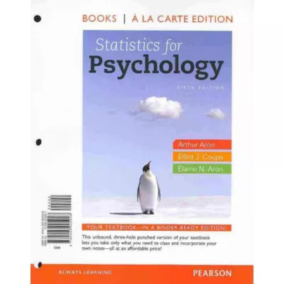 Statistics for Psychology (Loose Pages)