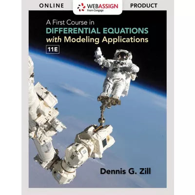 WebAssign for Zill's A First Course in Differential Equations