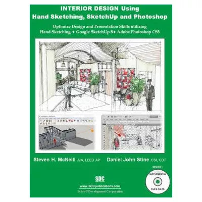 Interior Design Using Hand Sketching etc (w/CD)